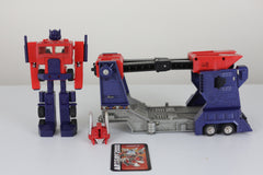 Prototype Ultra Magnus or Optimus Prime Test Shot w. Diaclone Powered Convoy Trailer - No Copyright