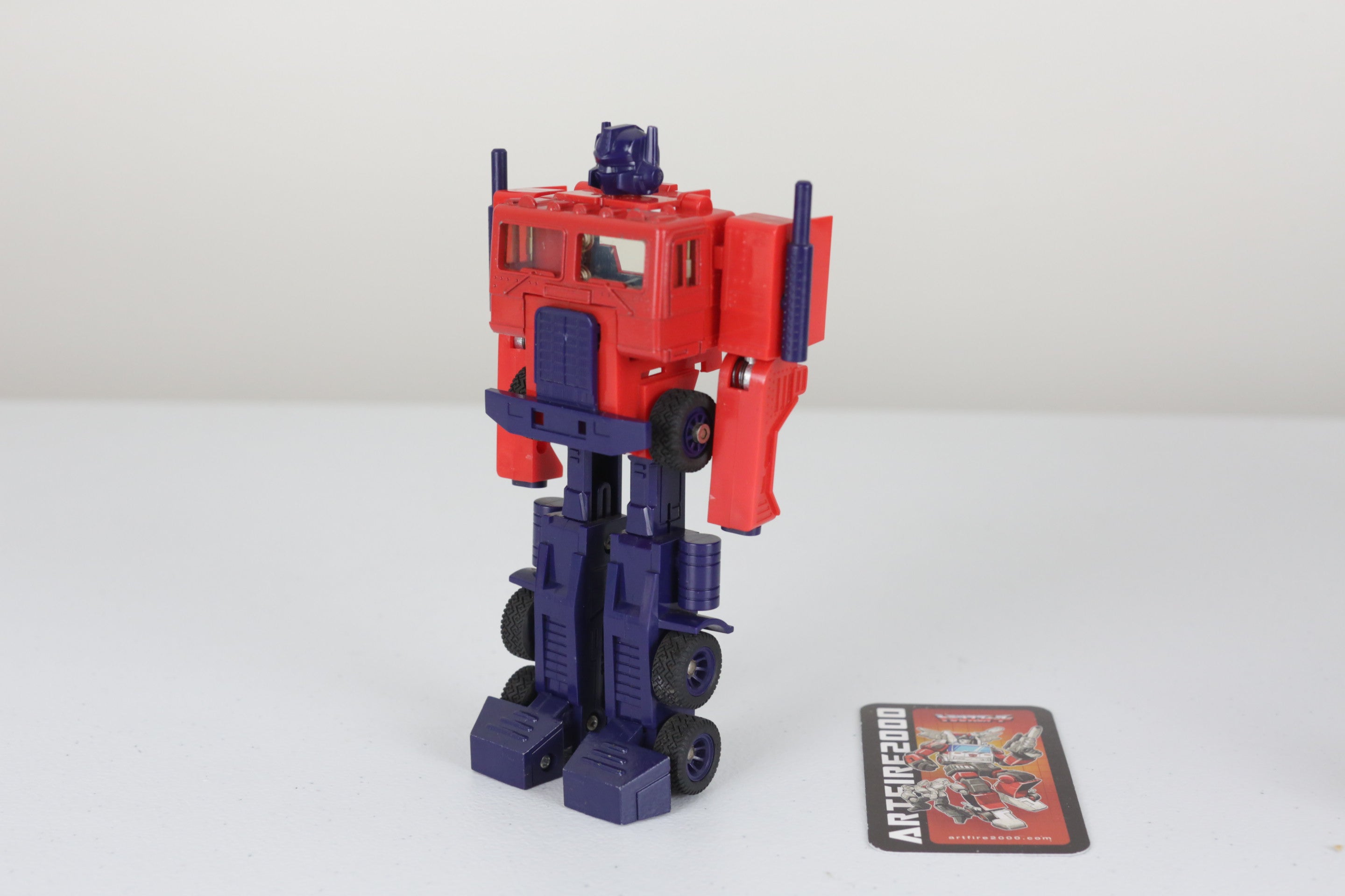 Prototype Ultra Magnus or Optimus Prime Test Shot w. Diaclone Powered Convoy Trailer - No Copyright