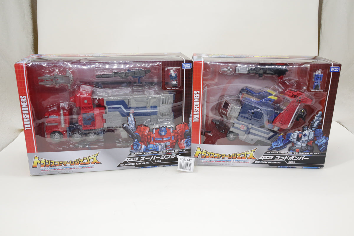 Transformers Legends Super Ginrai & Godbomber Titans Return LG35 & LG42 Japanese MIB