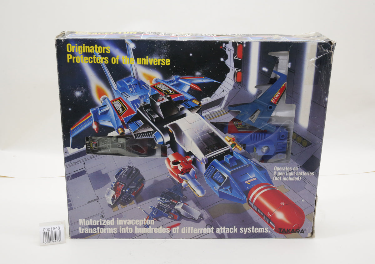 Microman Cosmic Fighter Invaceptron Diaclone Japanese Vintage MIB Near Complete