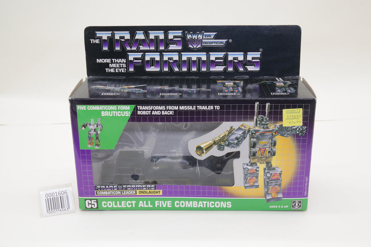 Transformers G1 Onslaught U.S. Vintage With Box No Parts