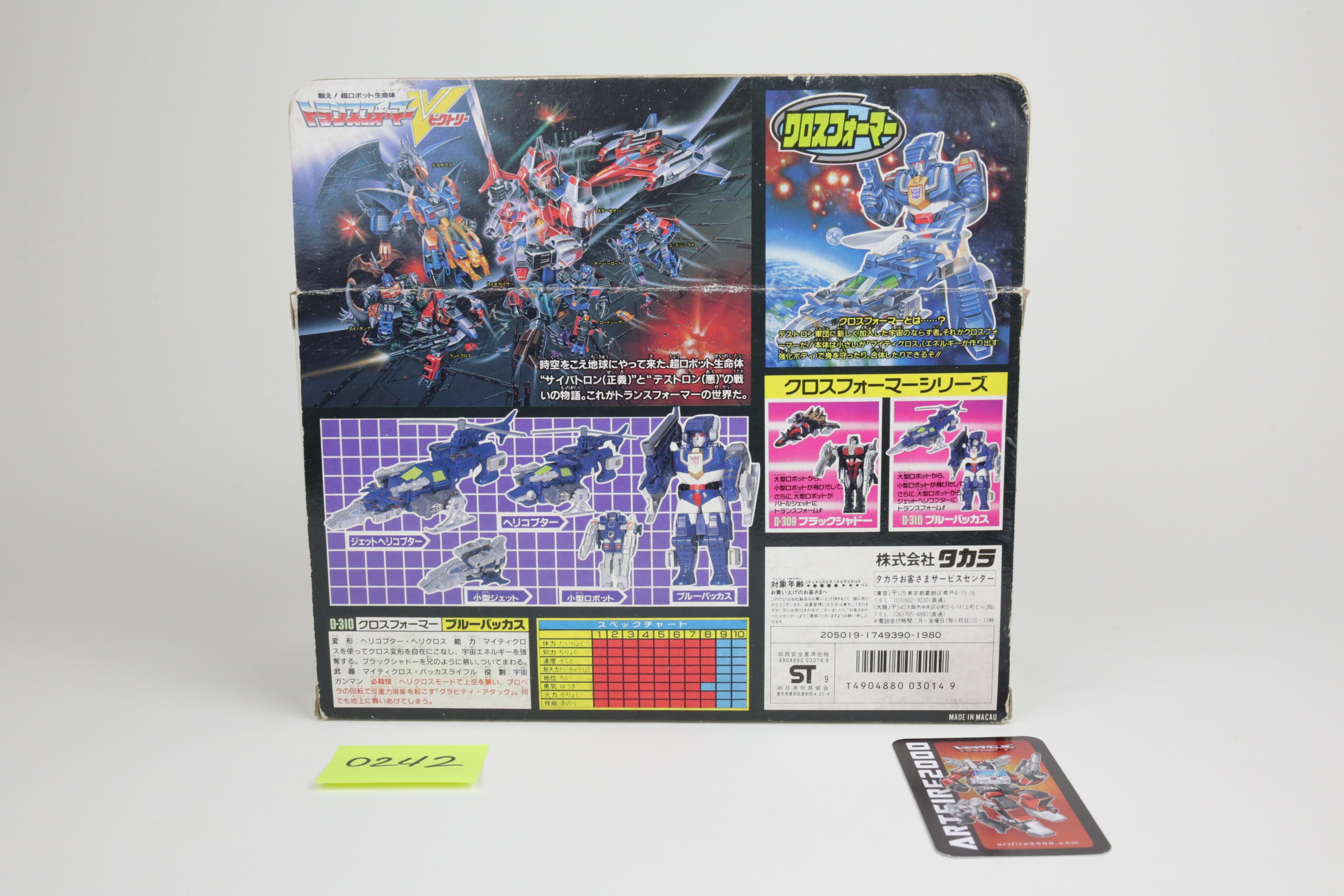 Blue Bacchus MIB Unused