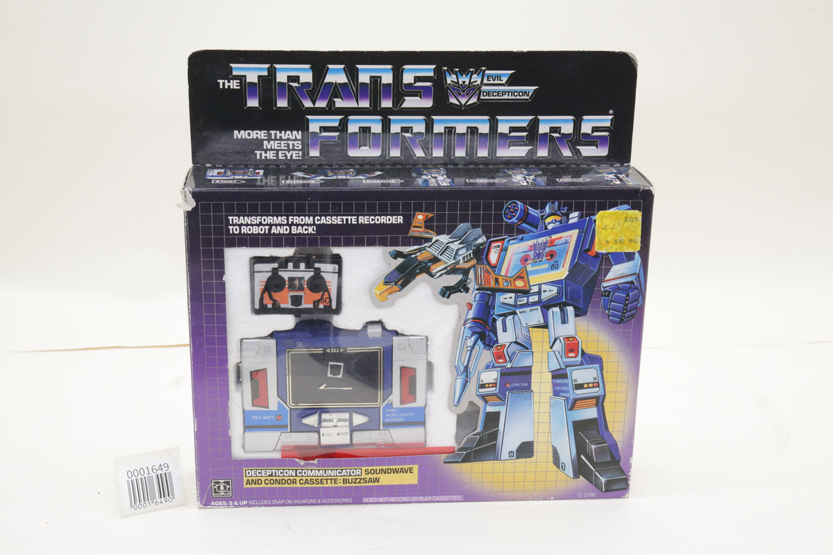 Transformers G1 Soundwave & Buzzsaw U.S. Vintage MIB Complete