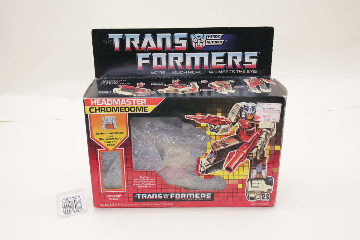 Transformers G1 Chromedome Headmaster U.S. Vintage MIB Complete