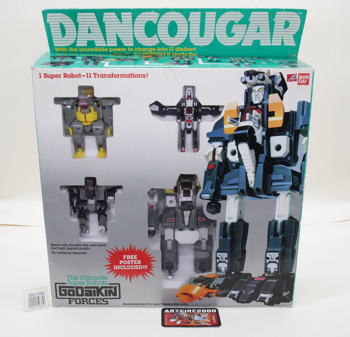Chogokin Dan cougar DX GoDaiKin GC-30 Robo Machine MIB