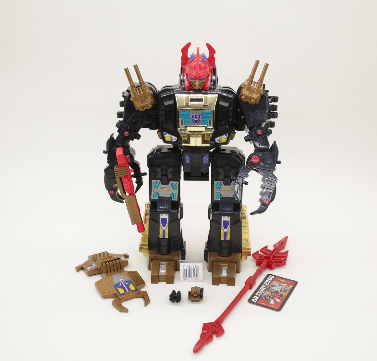 Transformers Headmasters Black Zarak D-311 Japanese Vintage Loose READ