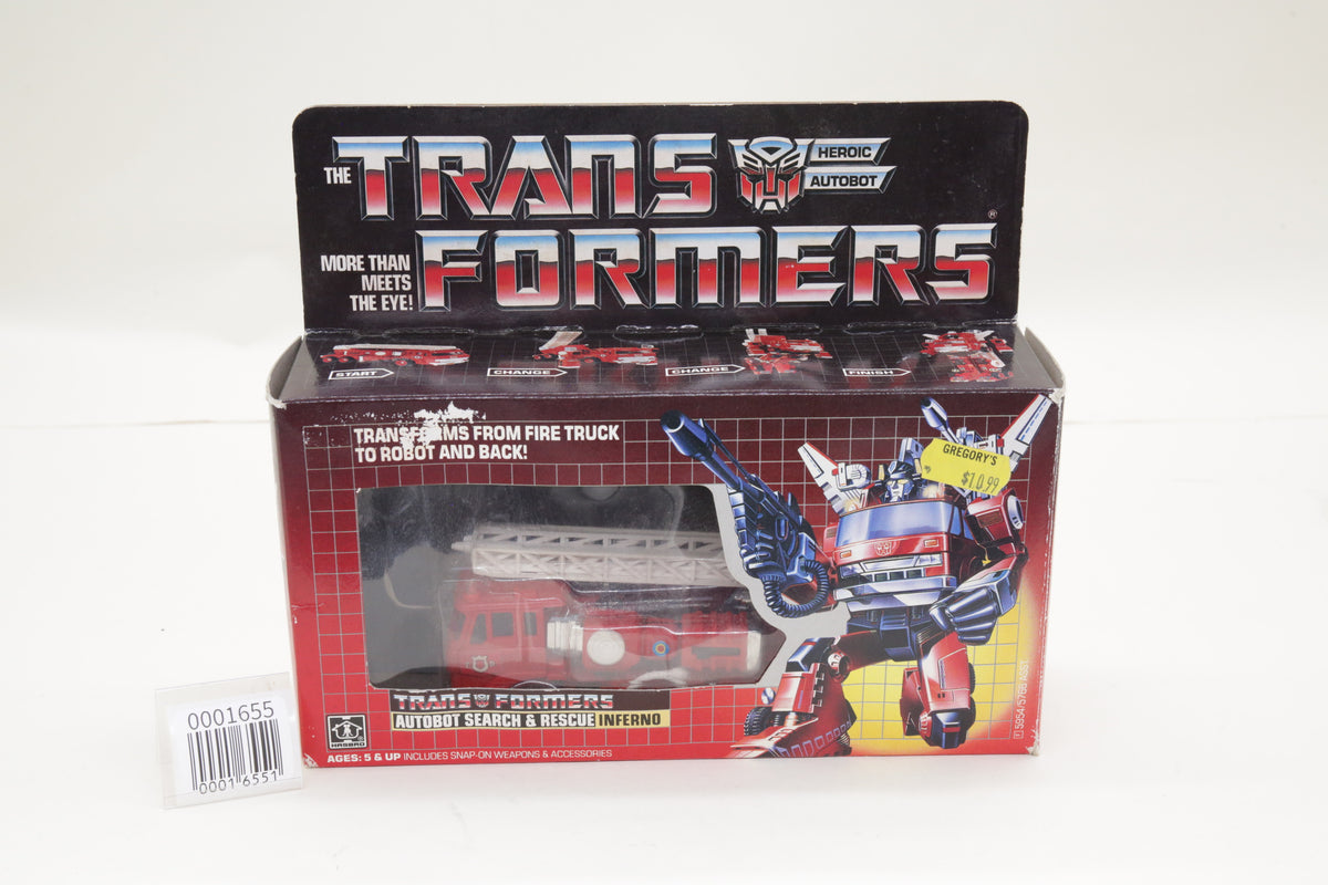 Transformers G1 Inferno U.S. Vintage MIB Complete