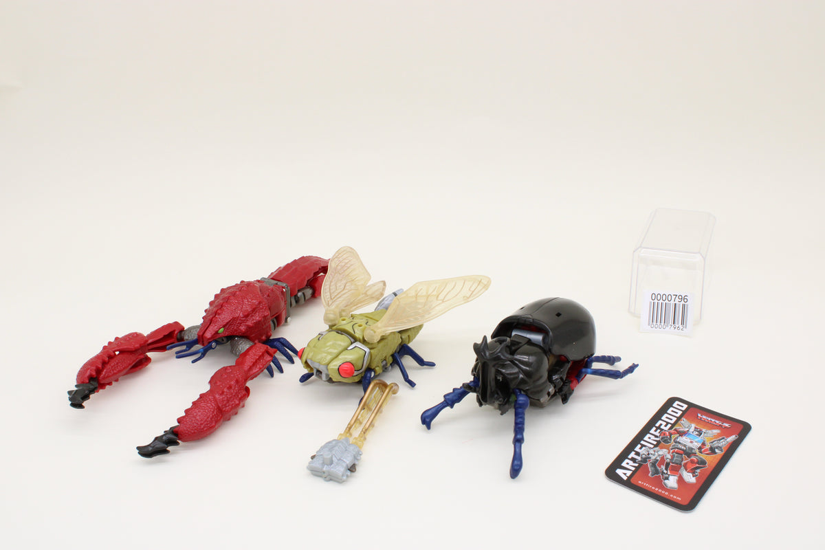 Transformers BW Tripledacus Beast Wars X-3 Japanese Loose Complete