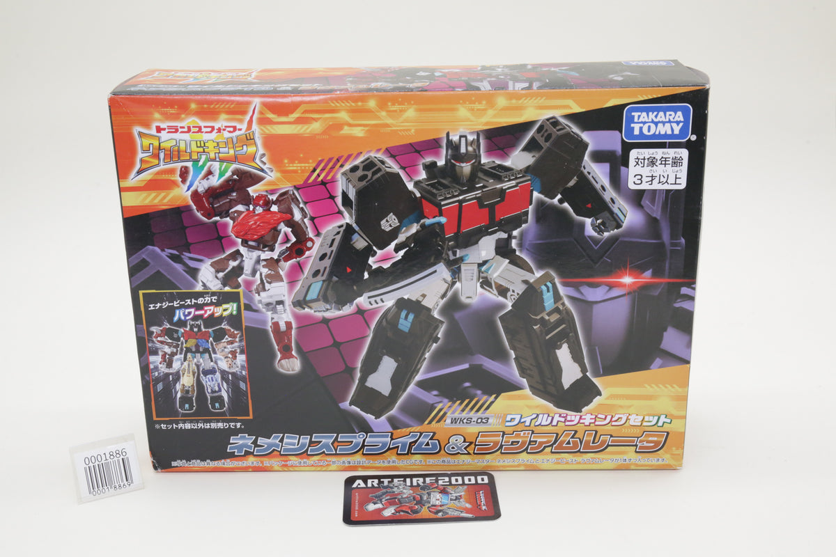 Transformers Wild King Nemesis Prime & Lavamuleta WKS-03 Japanese MISB