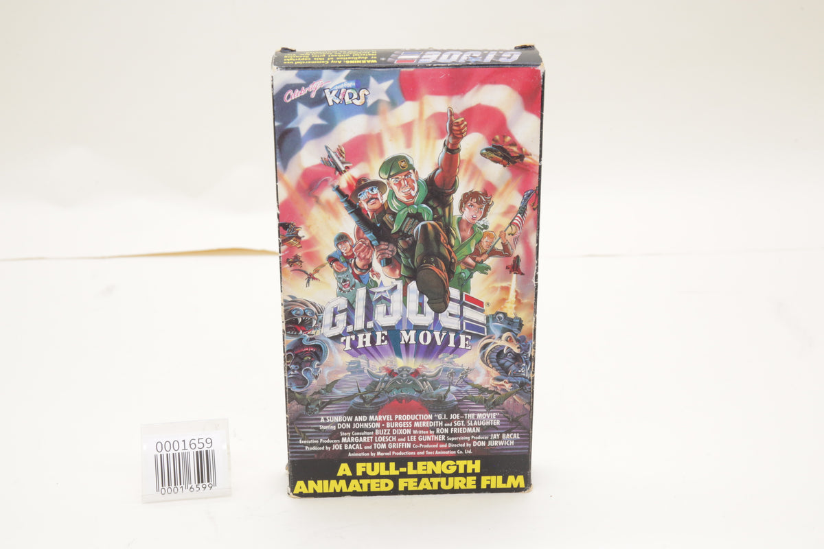 G.I. Joe: The Movie (1987) Just for Kids VHS Video Cassette