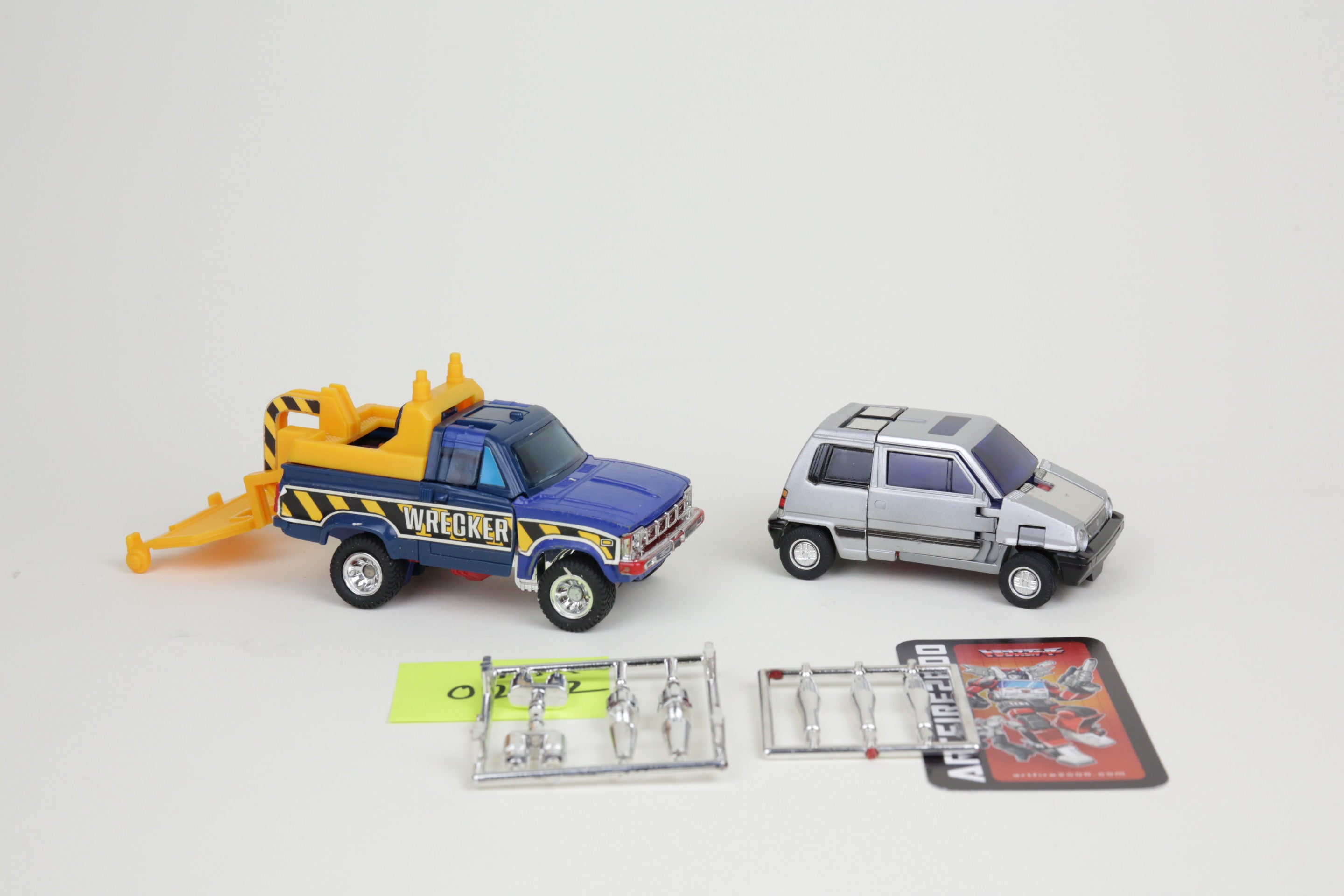 Diaclone Wrecker (Blue Hoist) and Honda City (Silver Skids) Set MIB