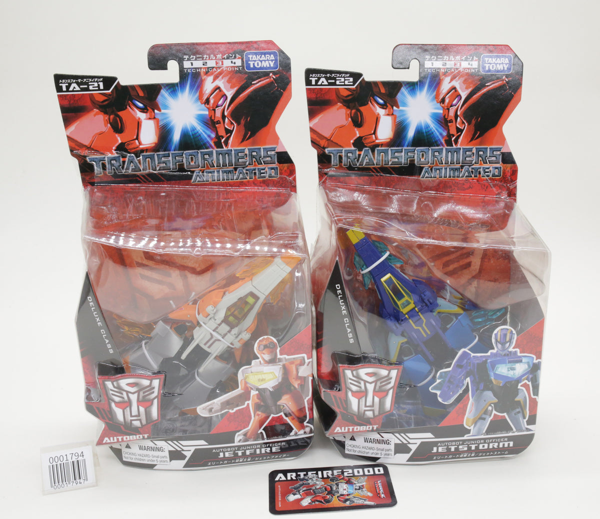 Transformers Animated Safeguard Jetfire & Jetstorm TA-21 & TA-22 Japanese MOC