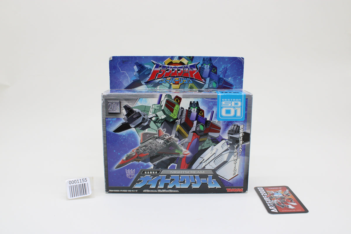 Energon Super Link SD-01 Nightscream (Starscream) Japanese Transformers MIB