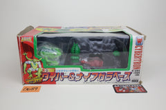 Beast Wars X-2 Diver and Niagara base Japanese Transformers MIB