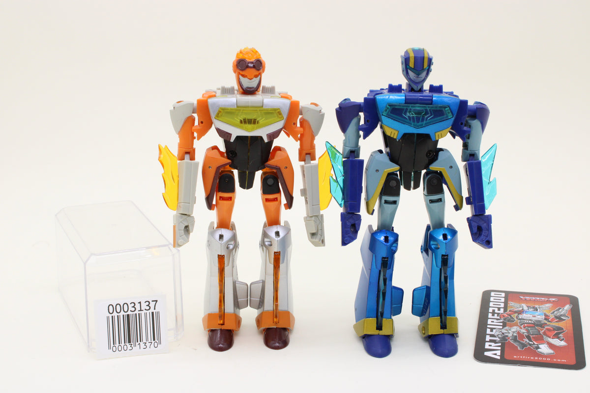 Transformers Animated Safeguard Jetfire & Jetstorm TA-21 & TA-22 Japanese Loose Complete