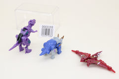 Transformers Micron Booster 4 Dinobots Ironlunge Reptix Gnashteeth Japanese Loose