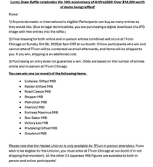 Artfire2000 10th Anniversary Lucky Draw Raffle!!